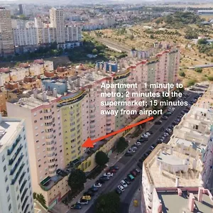  Apartment 1-minute Walk To The Metro And 2 To The Supermarket Portugal